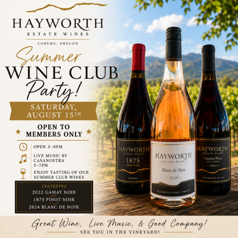 SUMMER WINE CLUB RELEASE PARTY      *Open to members only  