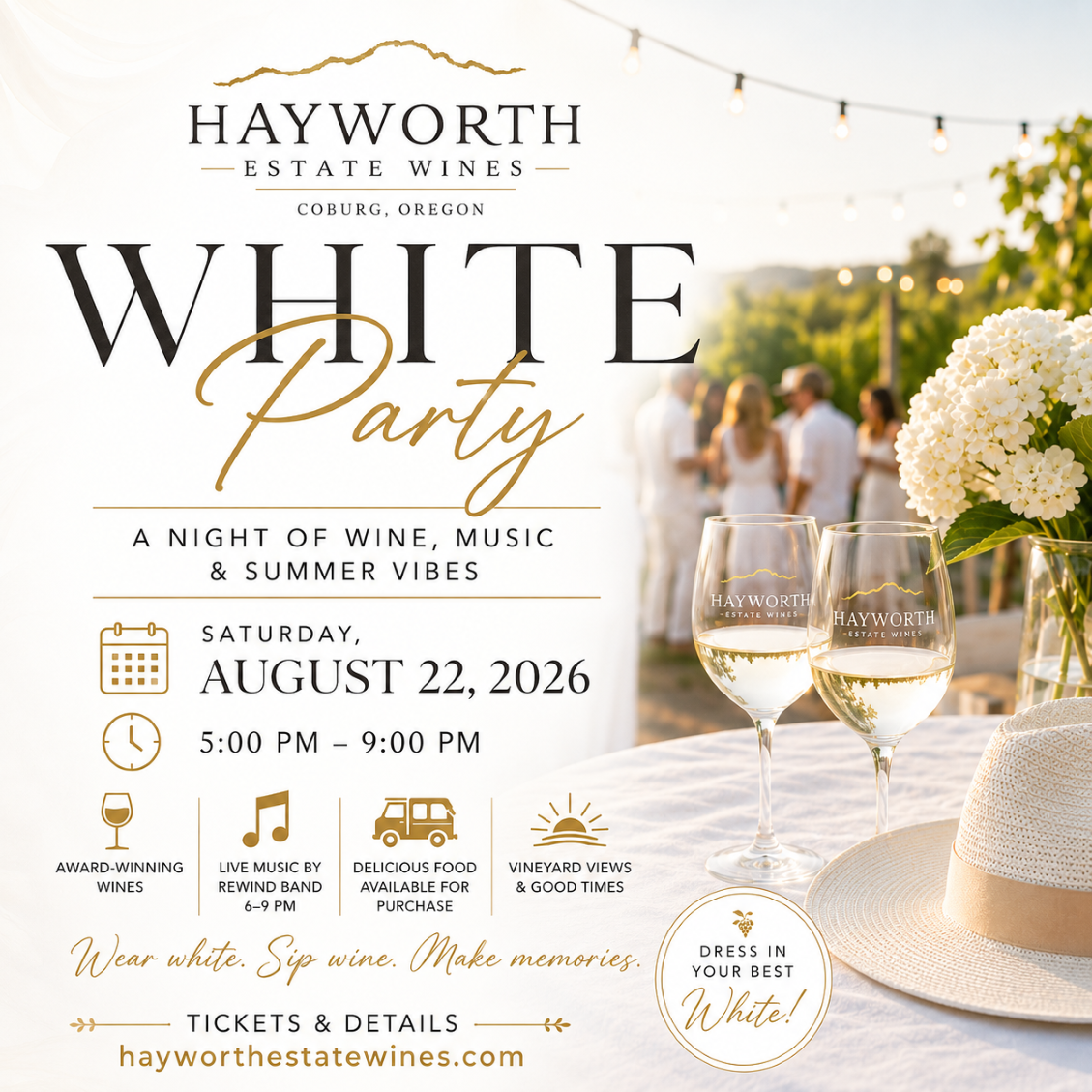 Hayworth Estate Wines Annual White Party