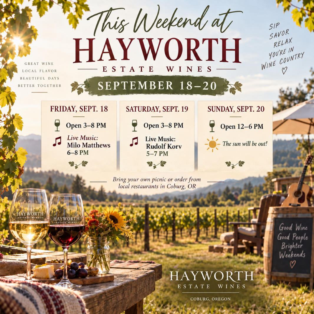 September 18-20th Weekend!